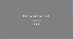 Desktop Screenshot of knowindia.net