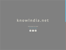 Tablet Screenshot of knowindia.net